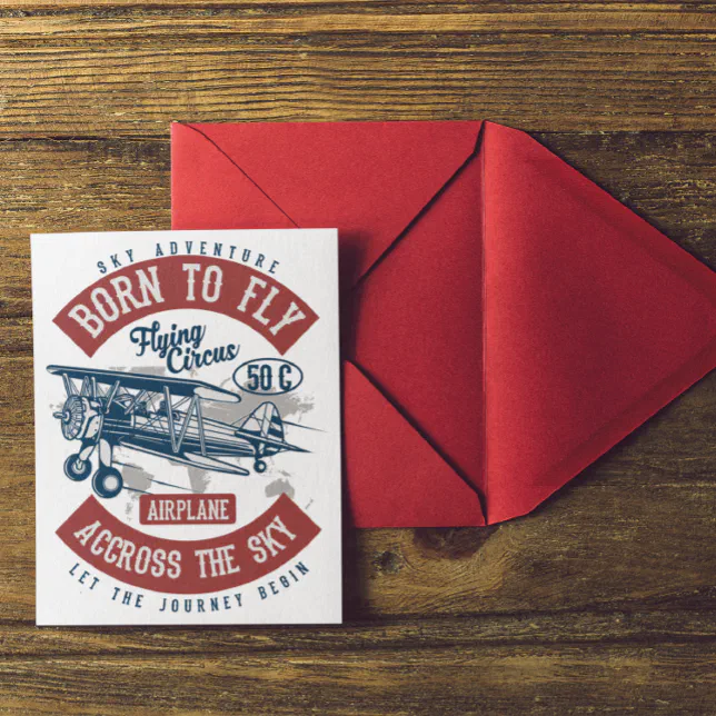 Fly Postcard Vintage Aviation Airplane Color Postcard | Zazzle