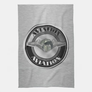 Vintage Aviation Art Towel