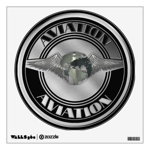 Vintage Aviation Art Wall Sticker