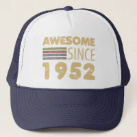 Vintage Awesome 1952 70th Birthday Trucker Hat