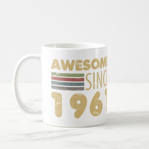 Vintage Awesome 1961 60th Birthday Coffee Mug