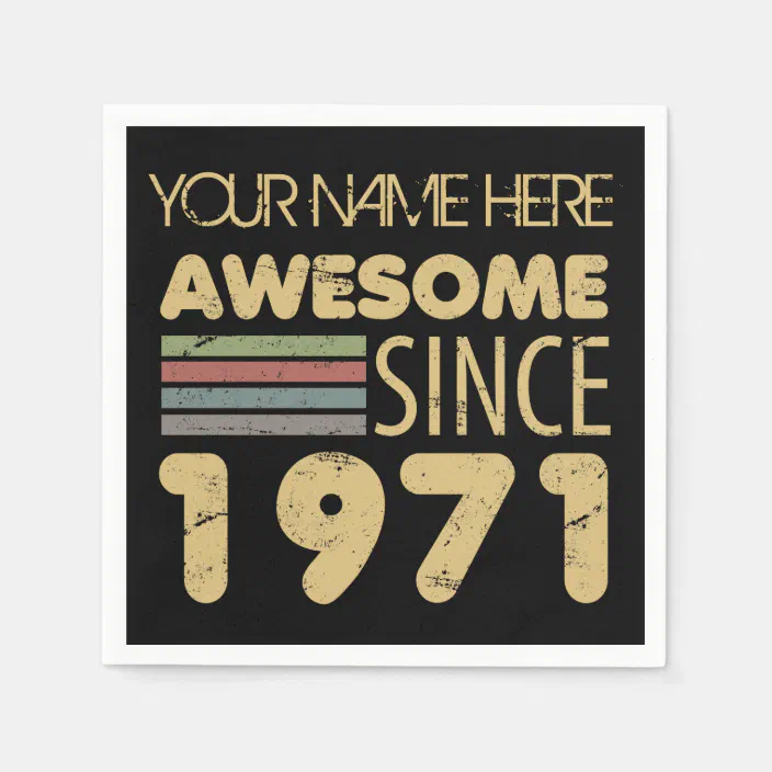 Made In 1971 50 Years Of Being Awesome 50th Birthday Guest Book for Women 