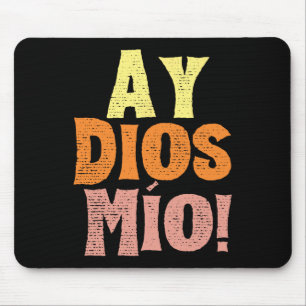 Vintage Ay Dios Mio Cinco De Mayo Festival Family  Mouse Pad