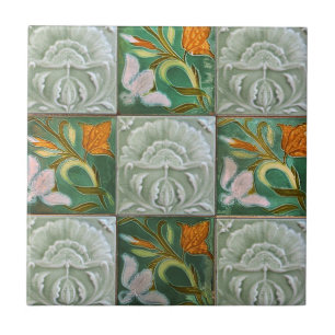 Vintage Azulejo Flowers Ceramic Decorative Design Ceramic Tile