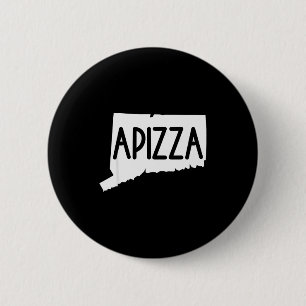 Vintage Azza Connecticut _ Ct Zza Lovers New Haven Button