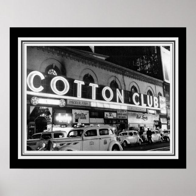 Vintage B&W Cotton Club Photo 16 x 20 Poster (Front)