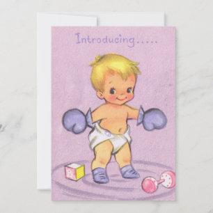 Vintage Baby Announcement