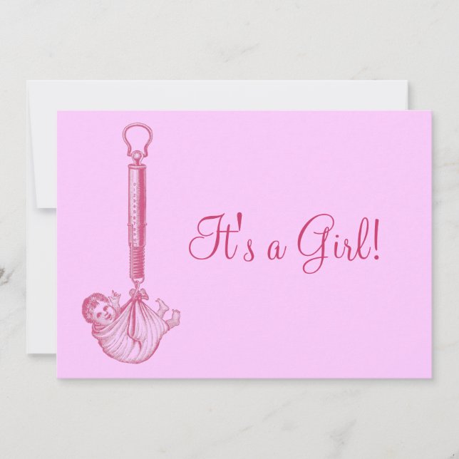 Vintage Baby Announcement (Front)