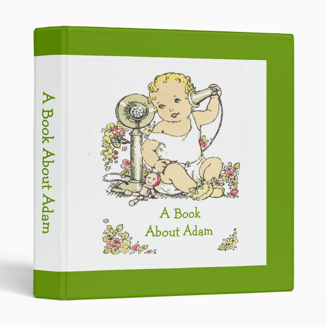 Vintage Baby Binder Memory Book Album Zazzle