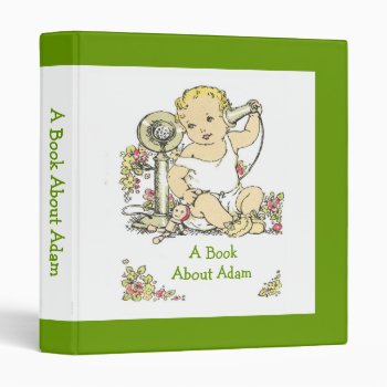 Vintage Baby Binder Memory Book Album by lkranieri at Zazzle