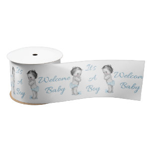 Vintage Baby Boy It's a Boy 3 Inch Ribbon