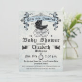 Vintage Baby Boy Shower Invitation (Standing Front)