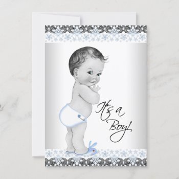 Vintage Baby Boy Shower Invitation by The_Vintage_Boutique at Zazzle