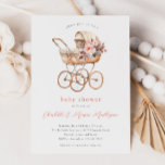 Vintage Baby Carriage Baby Shower Invitation<br><div class="desc">Vintage Baby Carriage Baby Shower Invitation. Click the personalize button to customize this design with your details.</div>