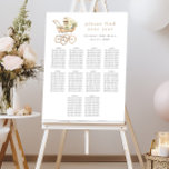 Vintage Baby Carriage Baby Shower Seating Chart Foam Board<br><div class="desc">Vintage Baby Carriage Baby Shower Seating Chart. Click the edit button to customize this design.</div>