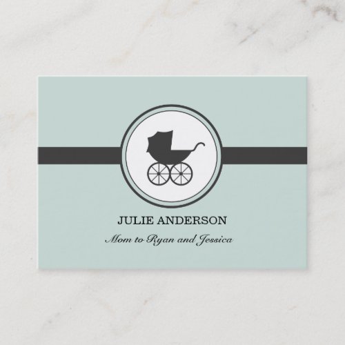 Vintage Baby Carriage Calling Card