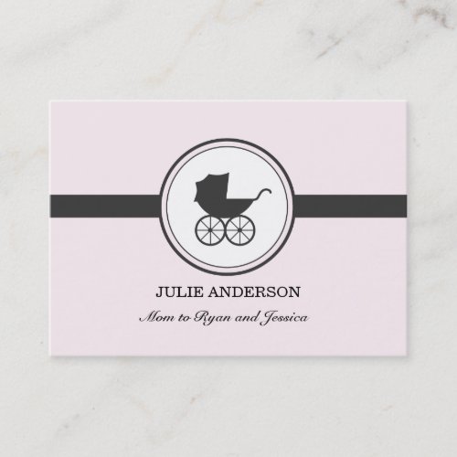 Vintage Baby Carriage Calling Card Business Card