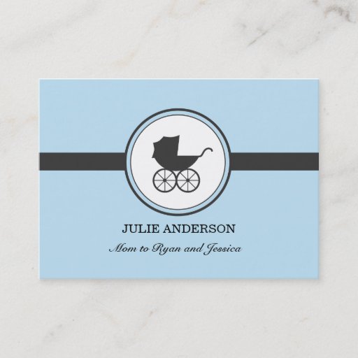 Customizable Vintage Baby Carriage Calling Card Business Cards