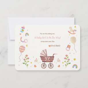 Vintage Baby Carriage Pregnancy Announcement