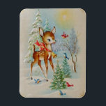 Vintage Baby Christmas Cheer Deer Magnet<br><div class="desc">A Best seller!  Vintage Baby Christmas Cheer Deer Magnet.</div>