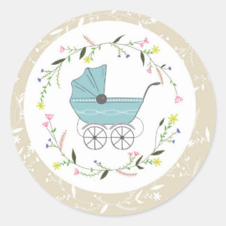 Vintage Baby Classic Round Sticker