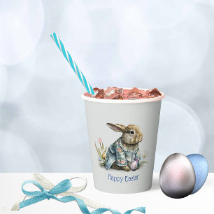 Vintage Baby Easter Bunny Paper Cups