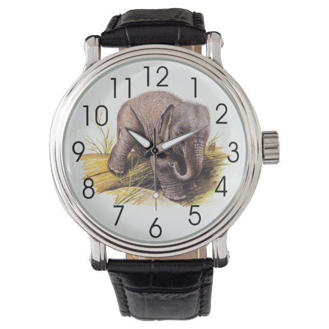 Vintage Baby Elephant Watch (Front)