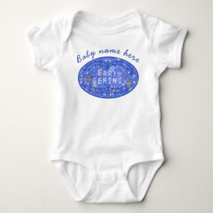 Vintage baby Gemini zodiac astrology Baby Bodysuit