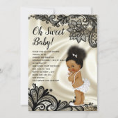 Vintage Baby Girl Baby Shower Invitation (Front)