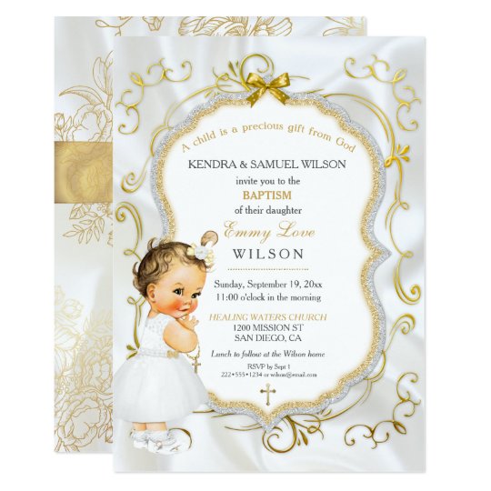 vintage baby girl baptism