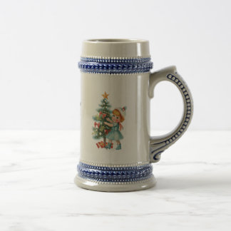 Vintage baby girl beer stein
