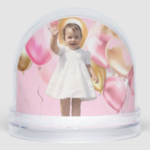 Vintage Baby Girl Memory Snow Globe