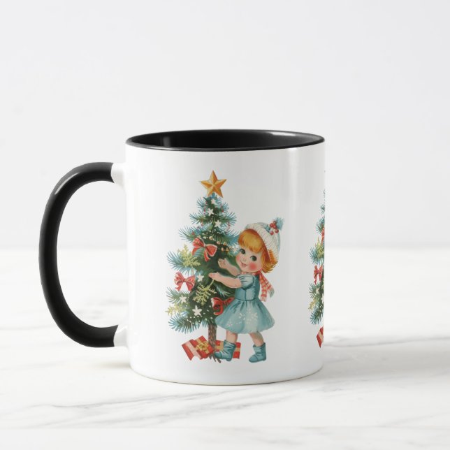 Vintage baby girl mug (Left)