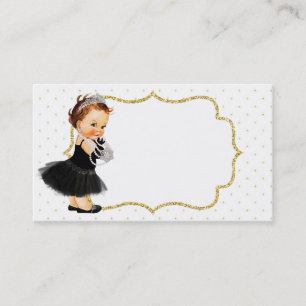 Vintage Baby Girl Princess Business Card
