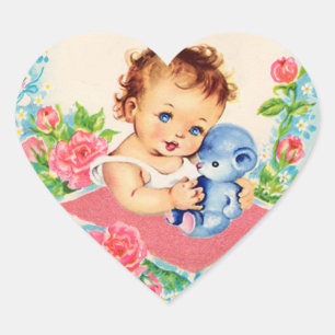 Vintage Baby Girl Stickers