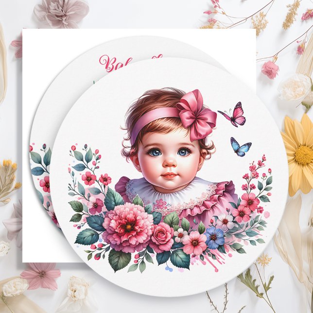 Vintage Baby Girl's Baby Shower  Invitation (Creator Uploaded)