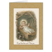 Vintage Baby Jesus in Manger (Front)