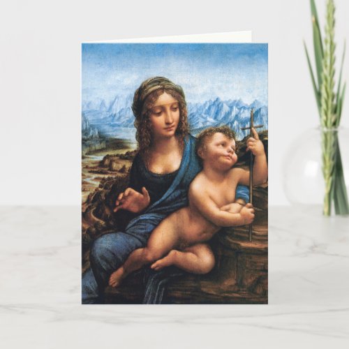 Vintage Baby Jesus  Madonna Religious Christian  Holiday Card