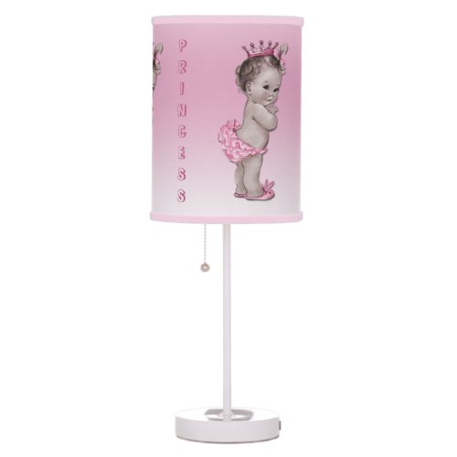 Vintage Baby Princess Pink Table Lamp