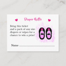 Vintage Baby Shoes Baby Shower Diaper Raffle