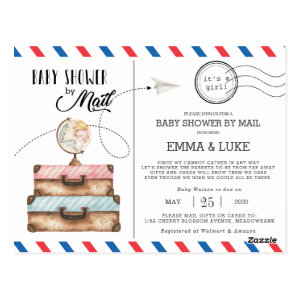 Vintage Baby Shower by Mail Long Distance Postage Postcard
