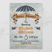 Vintage Baby Shower Ticket Invitation III | Zazzle