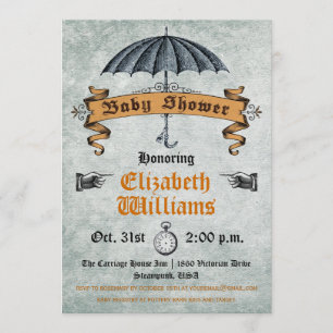 Vintage Baby Shower Invitation