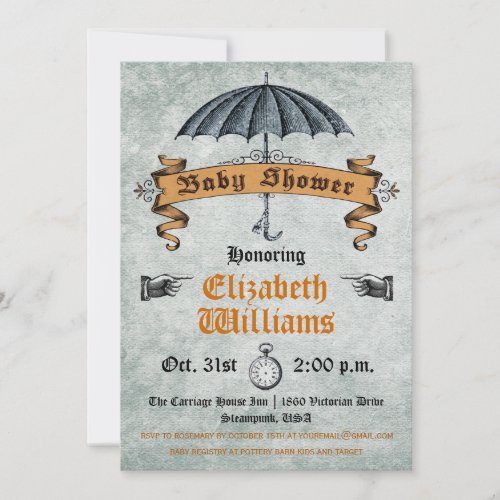 Vintage Baby Shower Invitation
