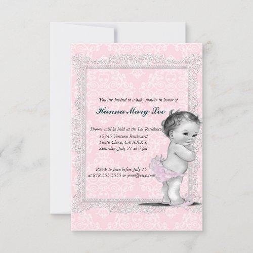 Vintage Baby Shower Invitation