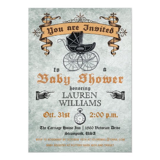 Vintage Baby Shower Invitation Zazzle Com