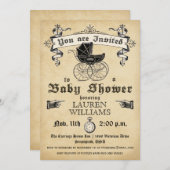 Vintage Baby Shower Invitation II (Front/Back)