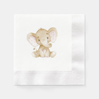 Vintage Baby Shower Paper Napkin