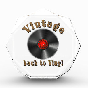Vintage Back to Vinyl Record Art Acrylic Award