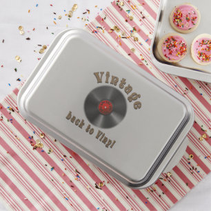 Vintage Back to Vinyl Record Art Cake Pan